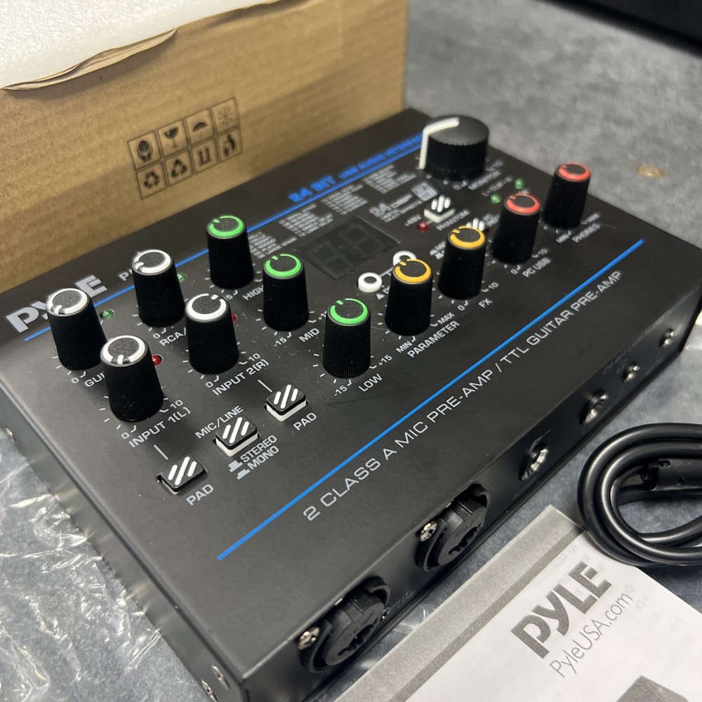 Pyle PMUX9 Mixer 24 Bit USB Audio Interface Professional