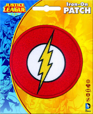 DC Comics The Flash Logo Iron-On Patch Ata-Boy 10250