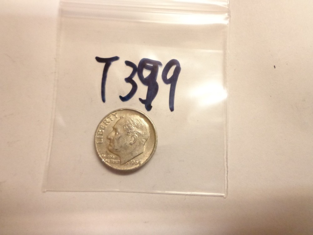 1964 D Roosevelt Dime 90% Silver