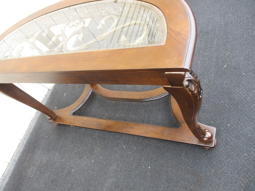 64172 Decorator Glass Top Console Sideboard Server