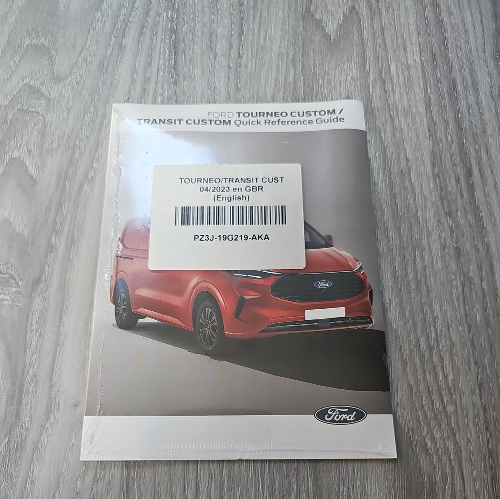 GENUINE FORD TRANSIT CUSTOM QUICK REFERENCE GUIDE 2020-2025