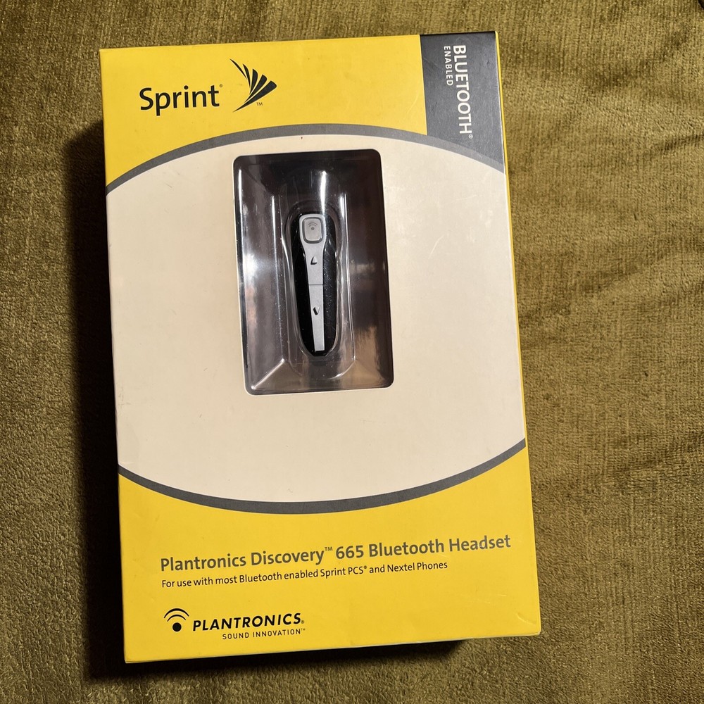 New Plantronics Discovery 665 Bluetooth Headset For Sprint PCS & Nextel Phones.