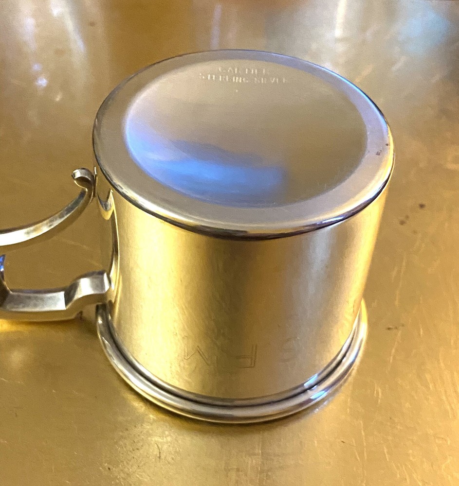 cartier sterling silver baby cup