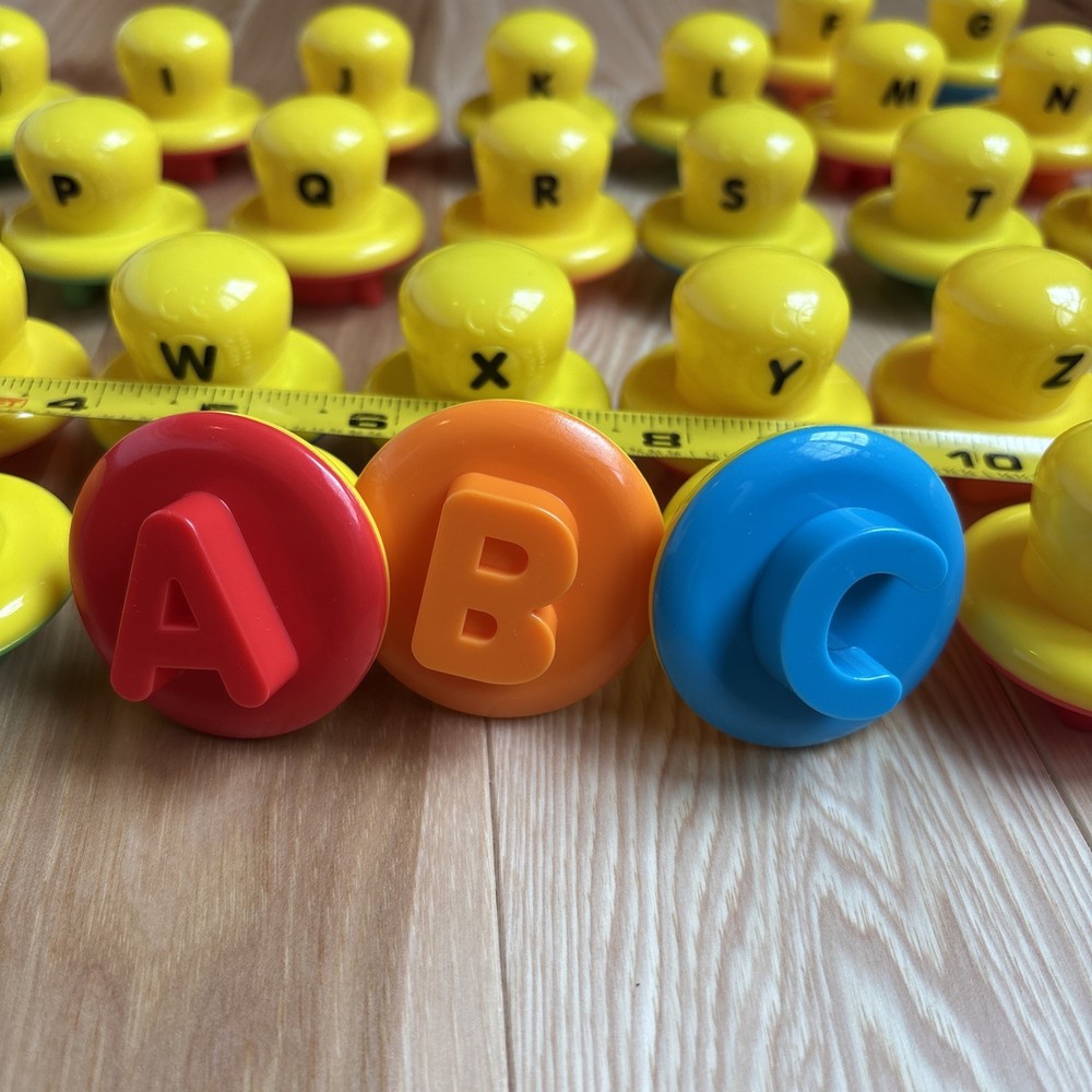 Play-Doh Shape & Learn 26 Letters Alphabet Stamps Complete Educational -E