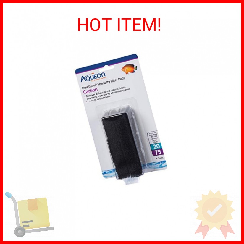 Aqueon Replacement Specialty Filter Pads Carbon 20/75