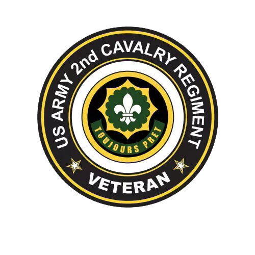 2nd Cavalry Regiment Veteran Sticker Decal