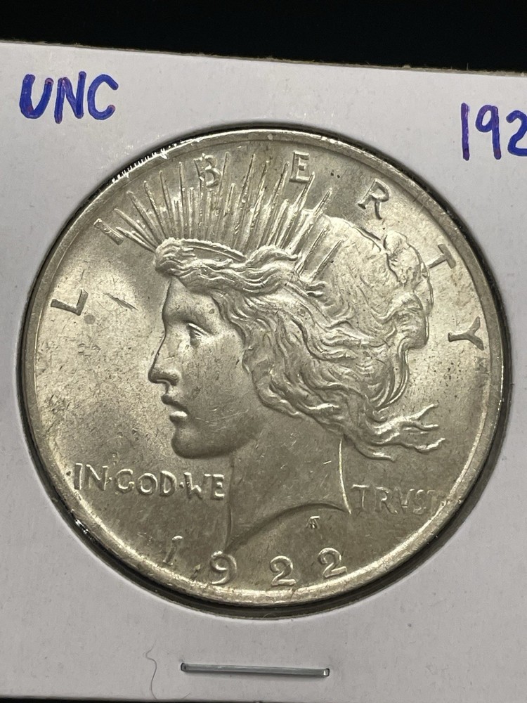 1922 P Peace Silver Dollar UNC