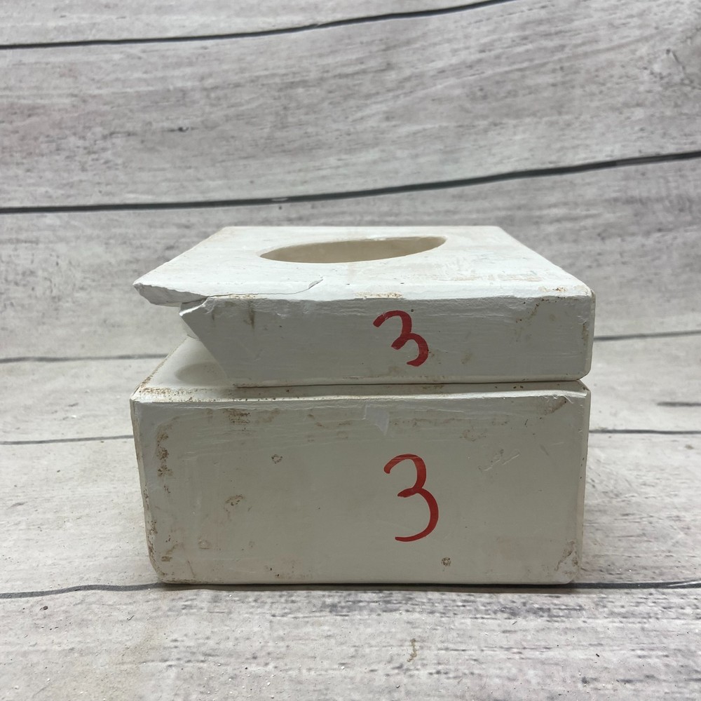 Vintage 1975 Bell Mold Ceramic Casting Mold Egg Box #1046