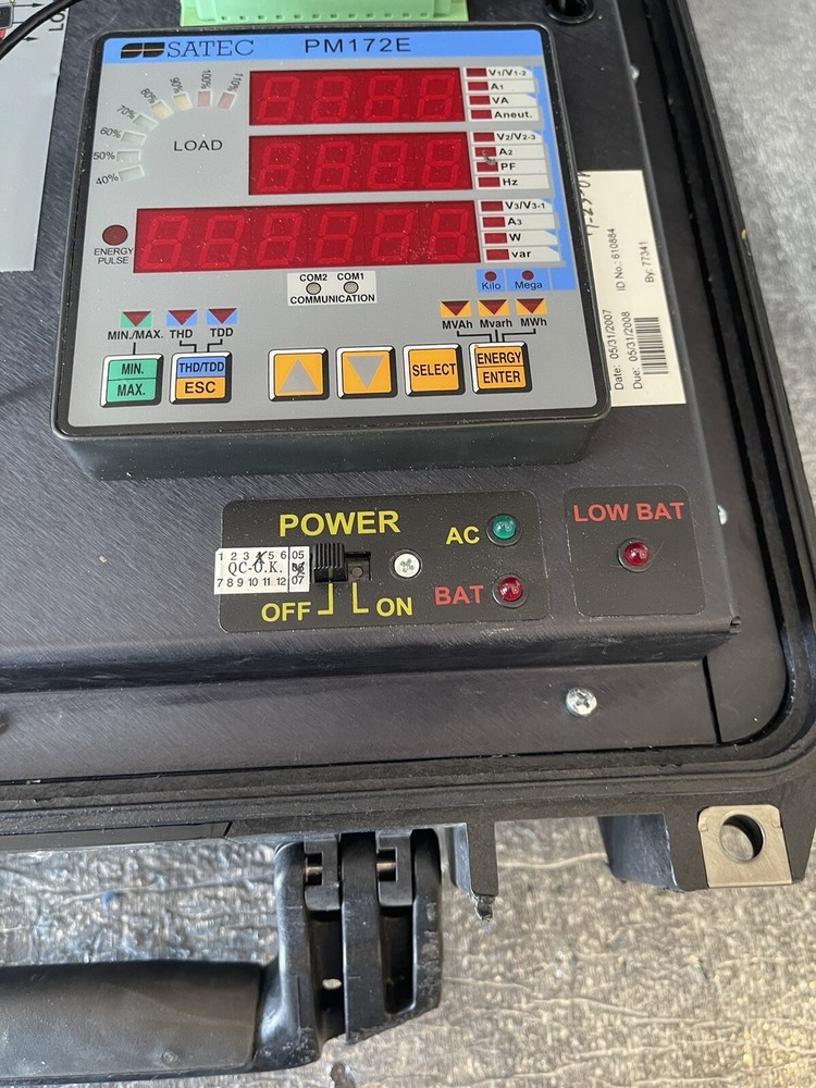 SATEC EDL172XR EXTENDED RANGE PORTABLE EVENT AND DATA LOGGER