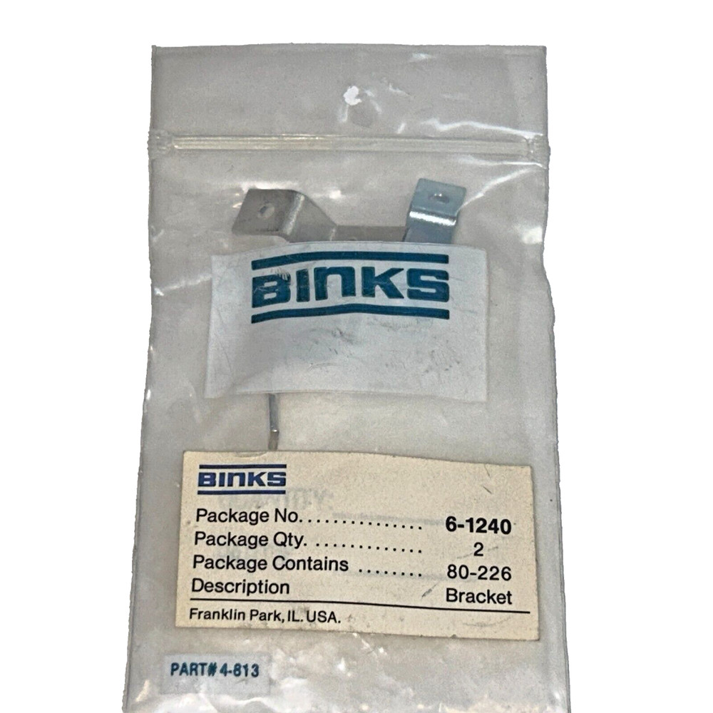 NEW PAIR Binks 80-226 Brackets (PACK OF 2) (D447)