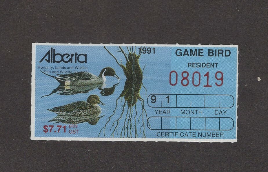 AB3 - Alberta Duck Stamp. Single. MNH.