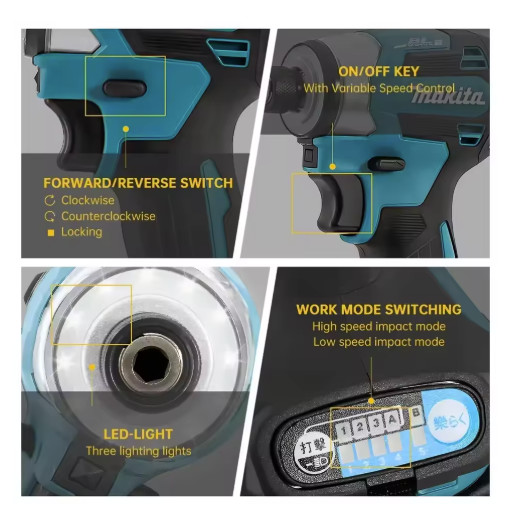 18V Brushless Impact Driver Power Tool Multi-Function Drill Tool