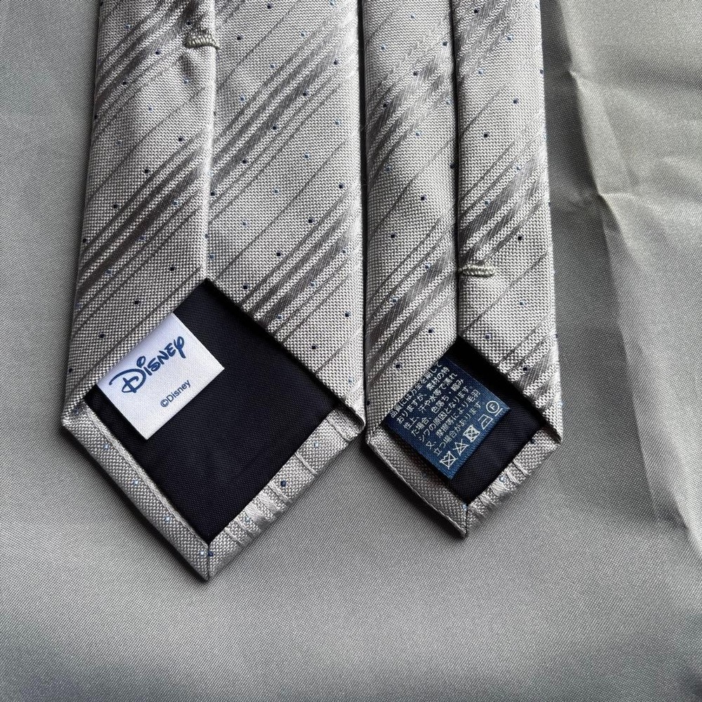 BRICK HOUSE Gray Striped Tie Mickey