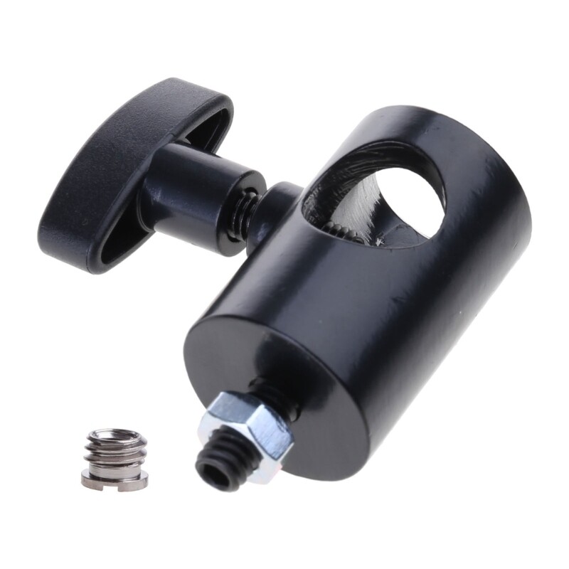 DSLR Camera Light Stand Conversion for Head Flash Bracket Adapter Mount 1/4" 3/8