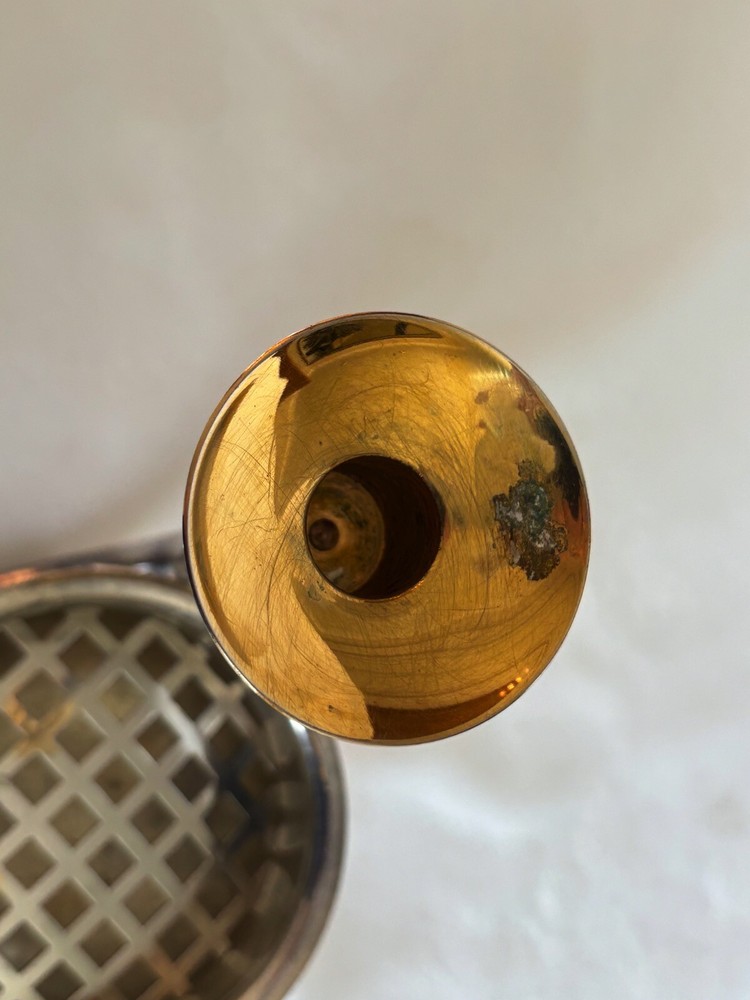 French Mid Century Modern Candleholder - Signed