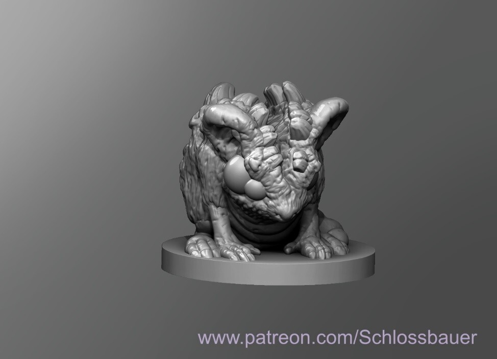 Mutated Mouse Creature Monster Manual 28mm Scale DND D&D Tabletop Miniature