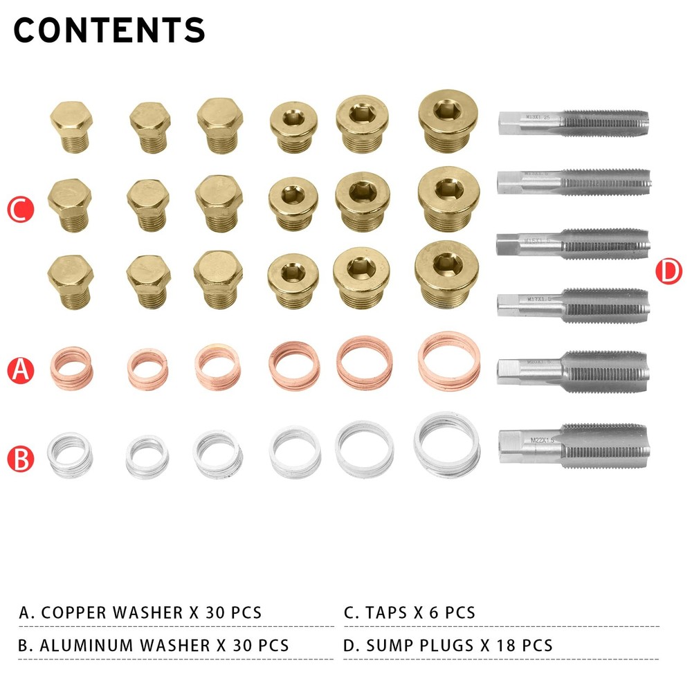 BILITOOLS 9-Piece Axle Spindle Thread Chaser Set, Rethreading...