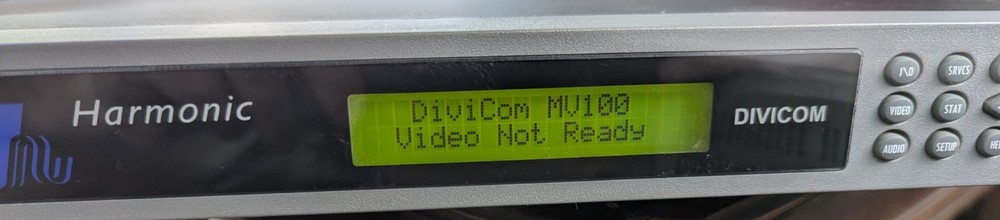 Harmonic DiviCom MV100 MediaView MPEG Encoder Decoder ASI Broadcast Unit
