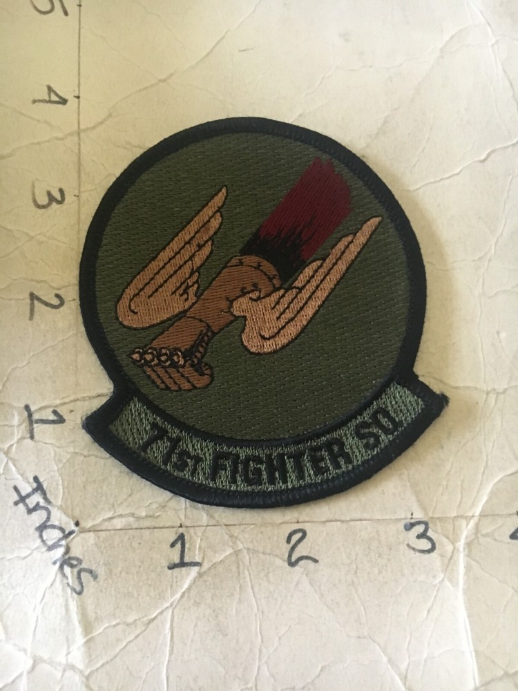 USAF 71st Fighter Squadron subdued patch 6/3/25