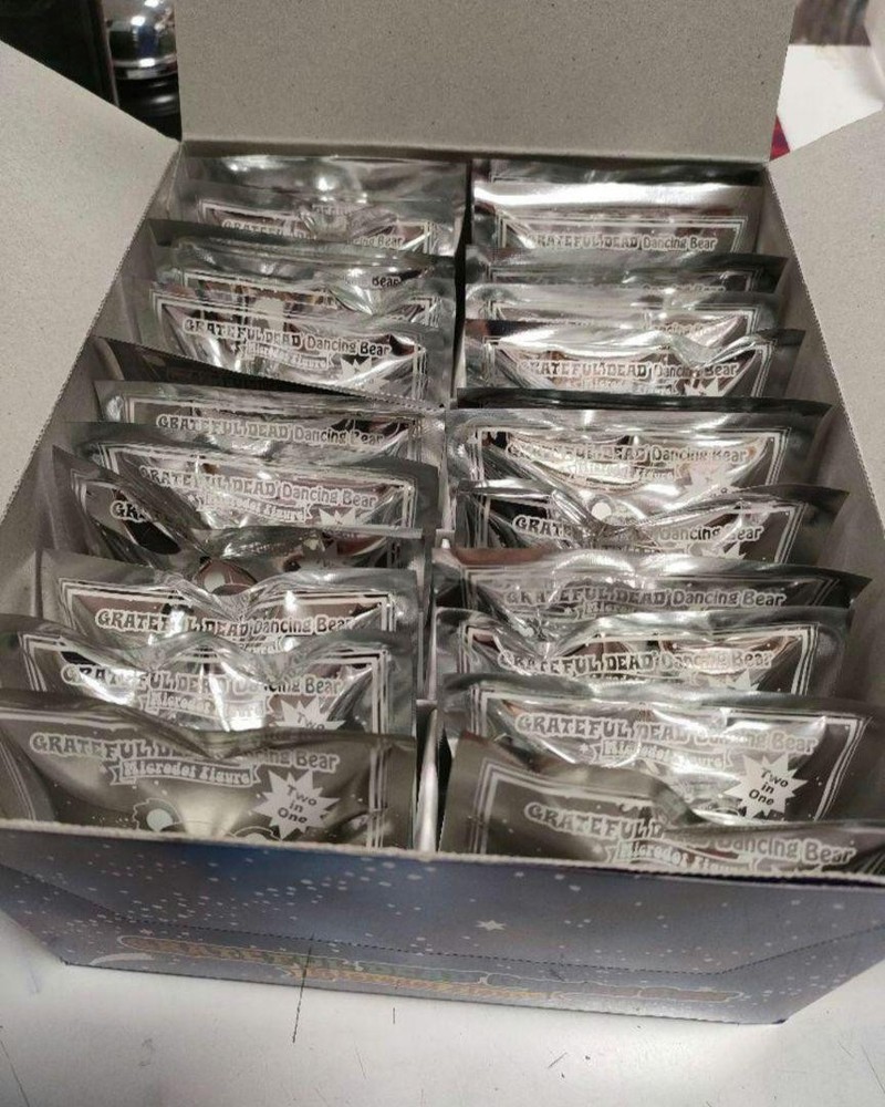 Grateful Dead Dancing Bear Microdot Figure Unopened Box 48 Pieces New