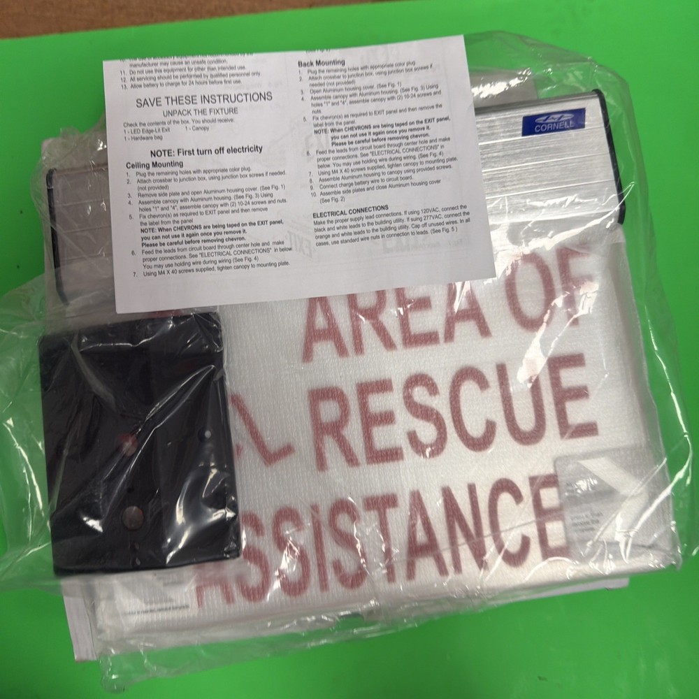 EDGE LIT LED EXIT SIGN