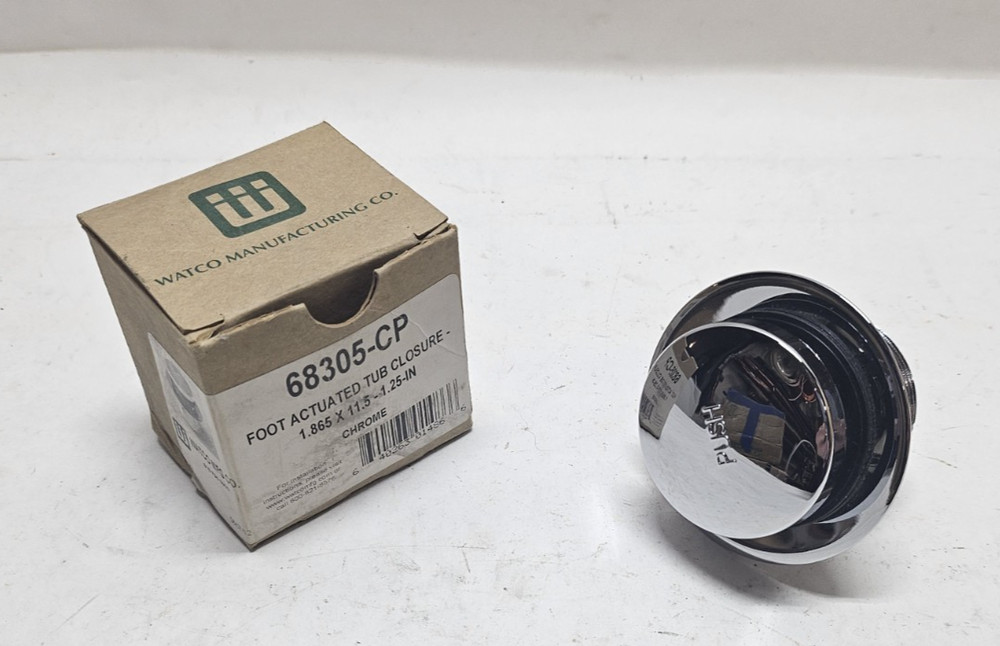 Watco 68305-CP Foot Actuated Tub Closure Coarse Thread Chrome