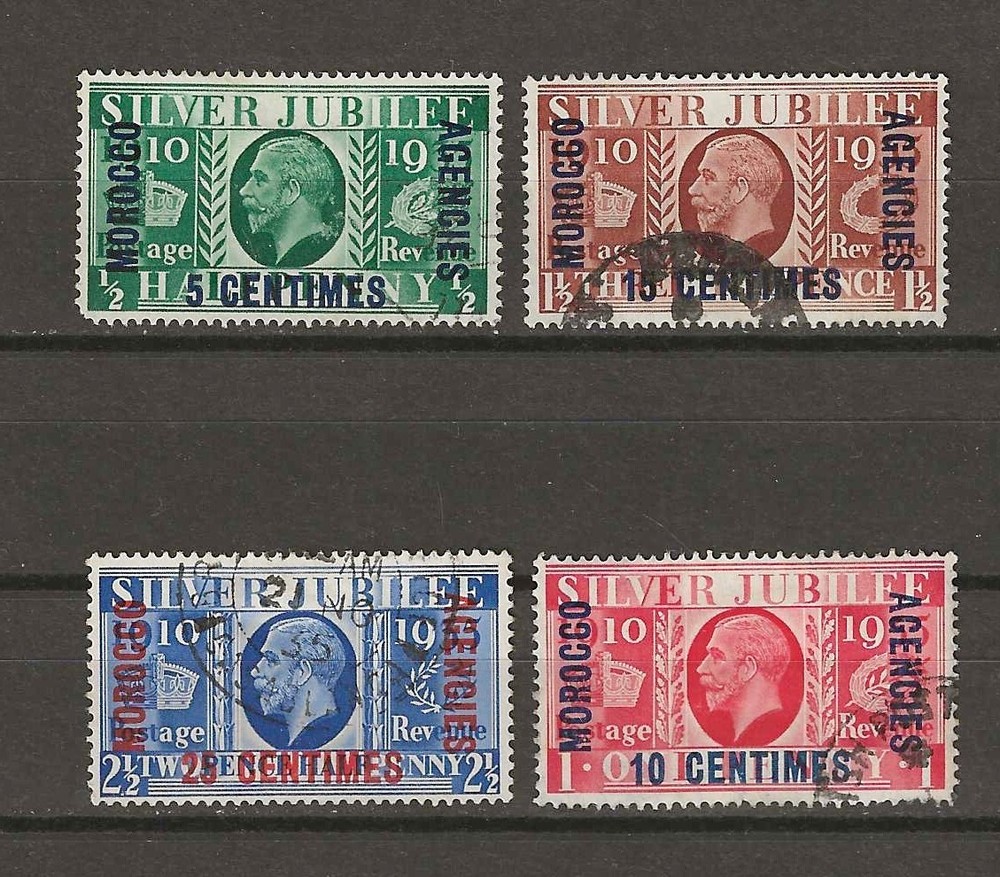 MOROCCO AGENCIES 1935 SG 62/65 USED