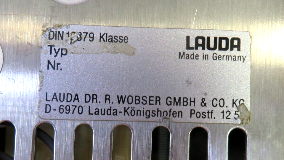 LAUDA Type B Immersion Circulator, FOR PARTS/ REPAIR