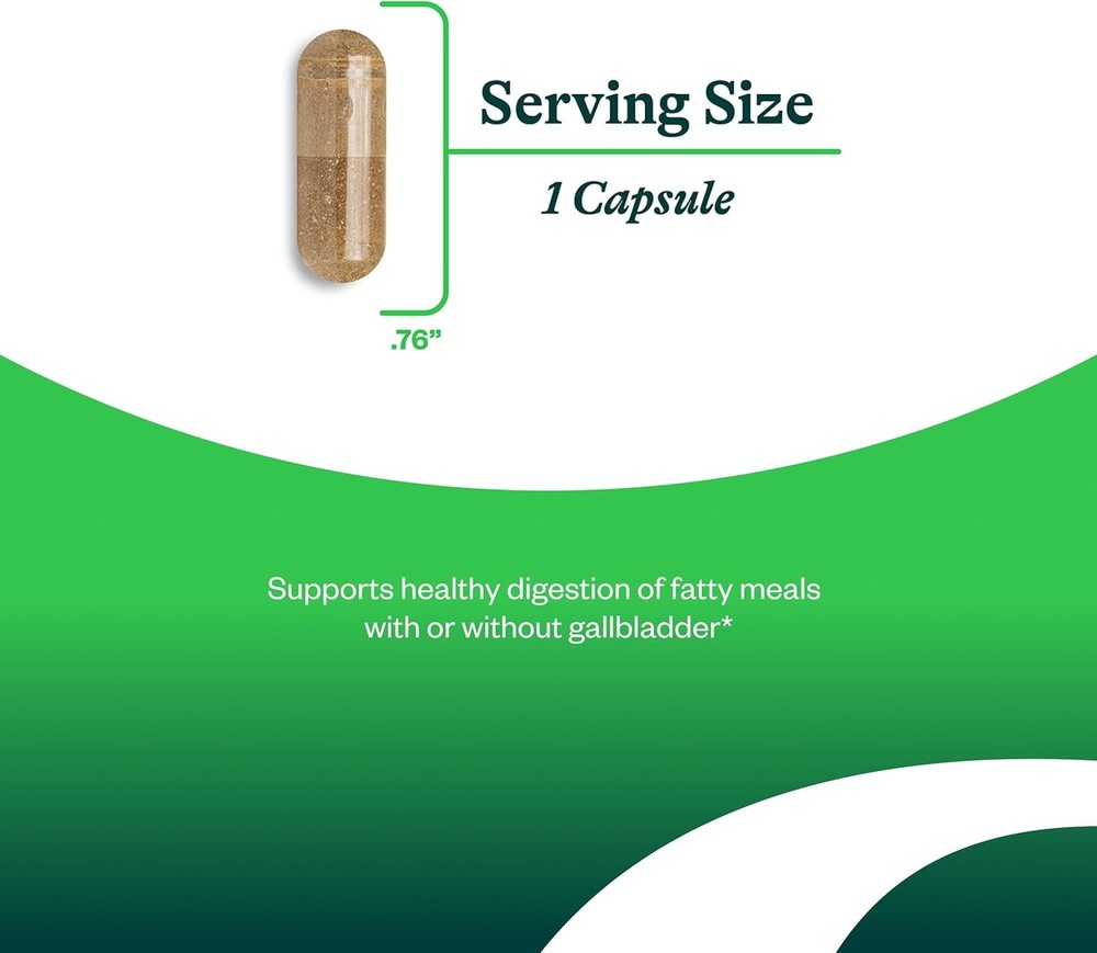 Bile Nutrients, Herbal Digestive Support for Healthy Gallbladder Function and Bi