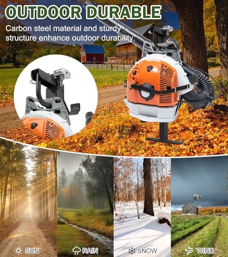 Backpack Blower Rack for Trailers Universal Storage Holder with Adjustable