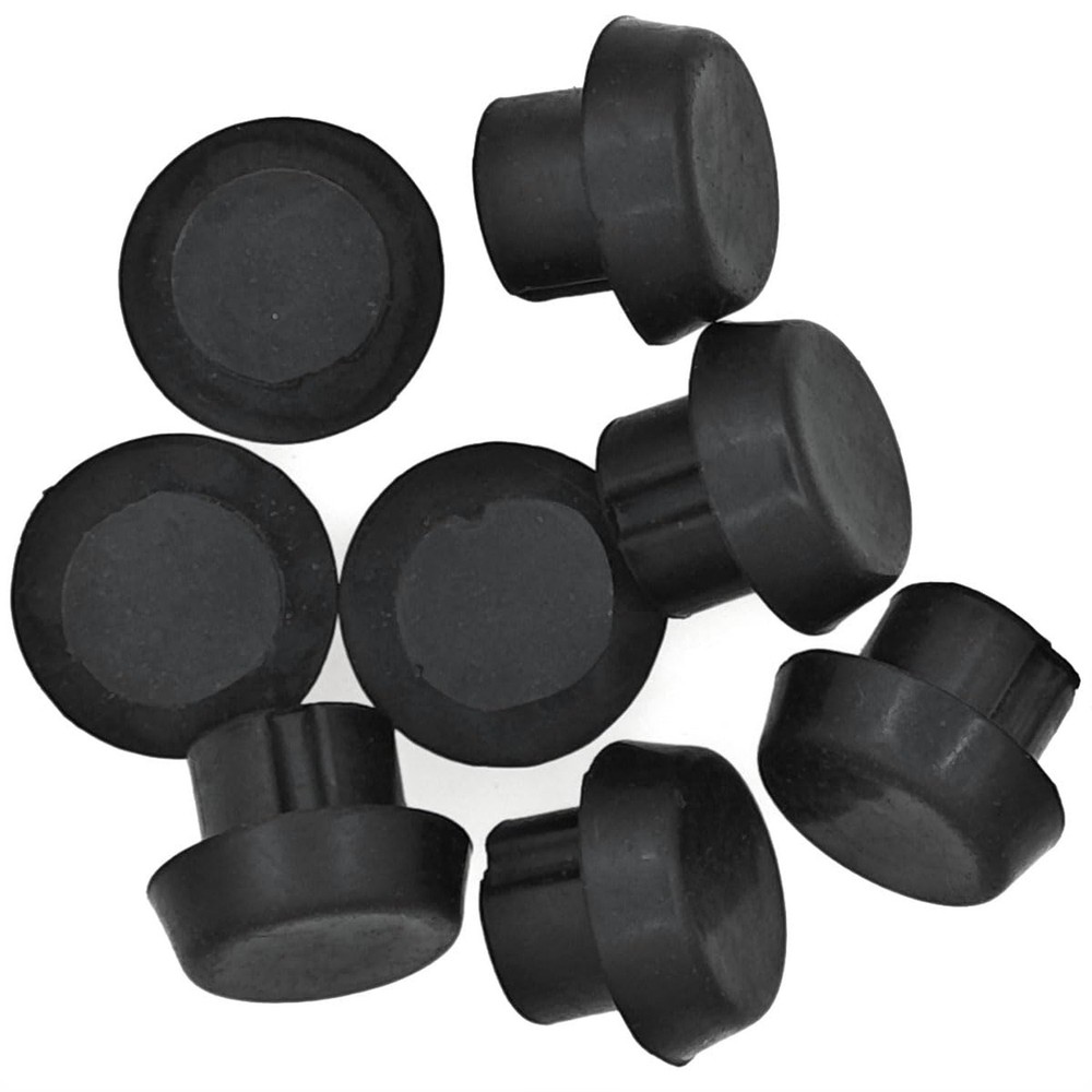 8 PCS Pool Cue Bottom Rubber Cover Pool Cue Bottom Plug Pole Tail Cover Prote...