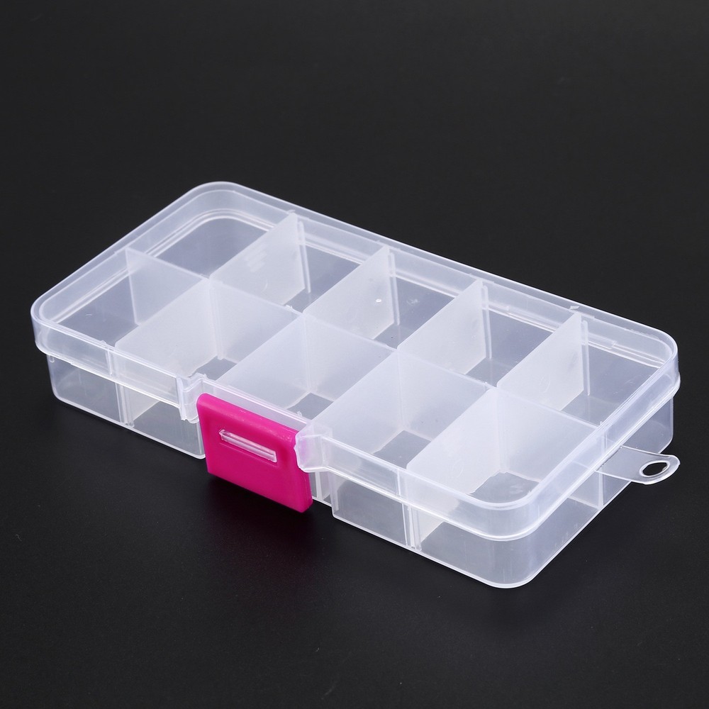 3pcs 10 grid plastic storage container for electronic composer7767