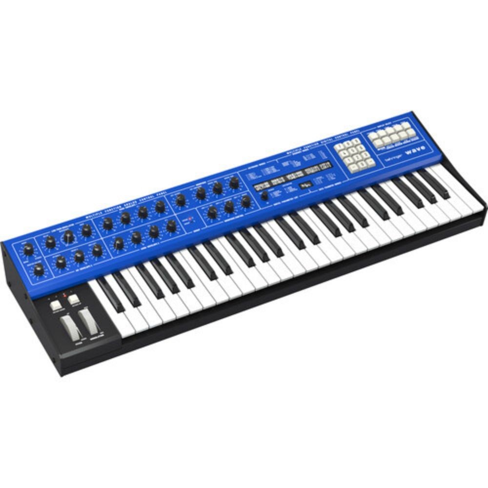 Behringer Wave Hybrid Wavetable Synth Bundle w Sustain Pedal MIDI Cables