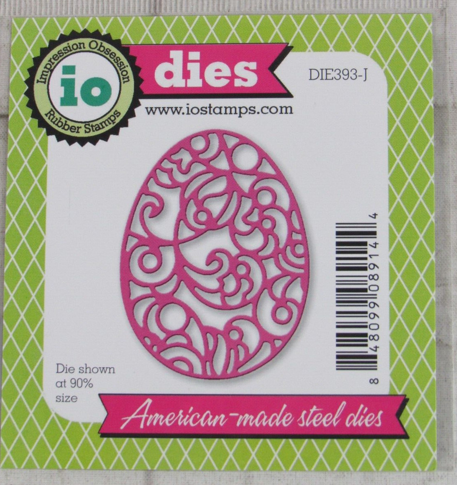 Impression Obsession Ornate Egg Die Cut, DIE393-J