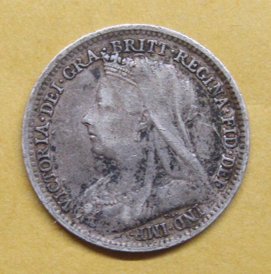 1898 Great Britain 3 Pence Silver Take a Look