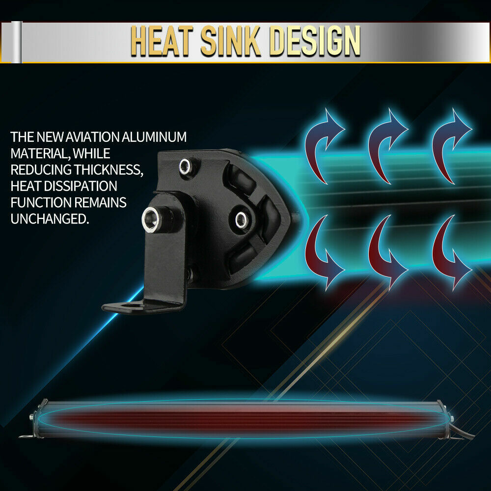 Super Rectangular Marine 7'' LED Pontoon Docking Work Light Boat Bar Head Light