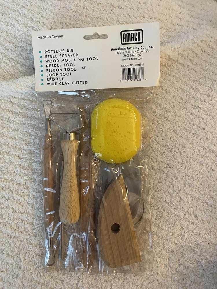 Amaco Pottery Tool Kit, Eight Basic Tools