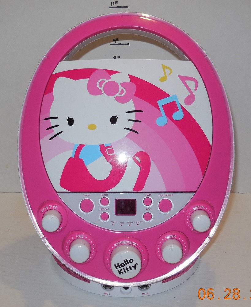 Hello Kitty Disco Party CDG Karaoke Machine Model 66209-wm