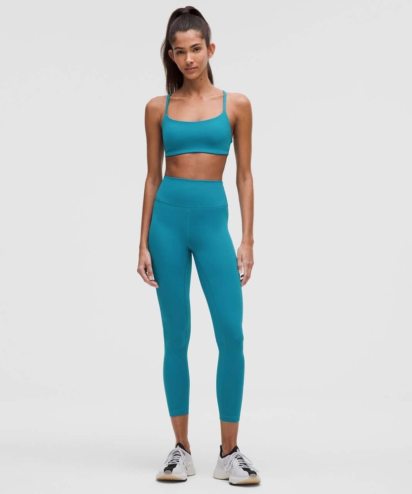 NWT🔅LULULEMON🔅SIZE 14🔅WUNDER TRAIN MESH PANEL HIGH RISE 25” L🔅HAWAIIAN BLUE