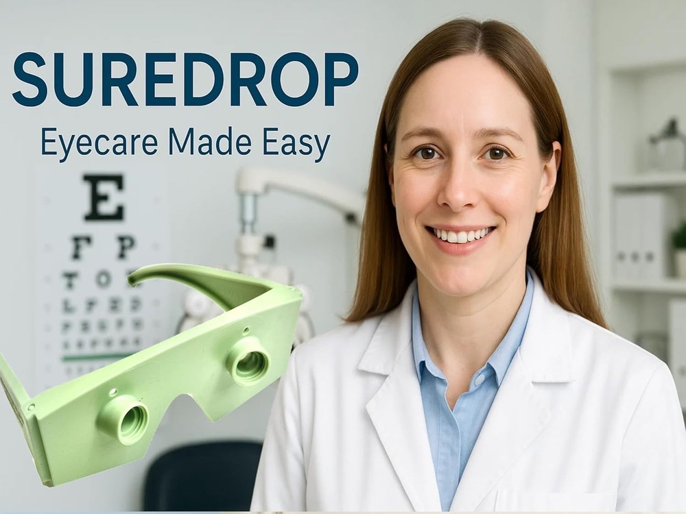 Eye Drop Guide Helper | Reusable Help Aim Fits Most round Bottles