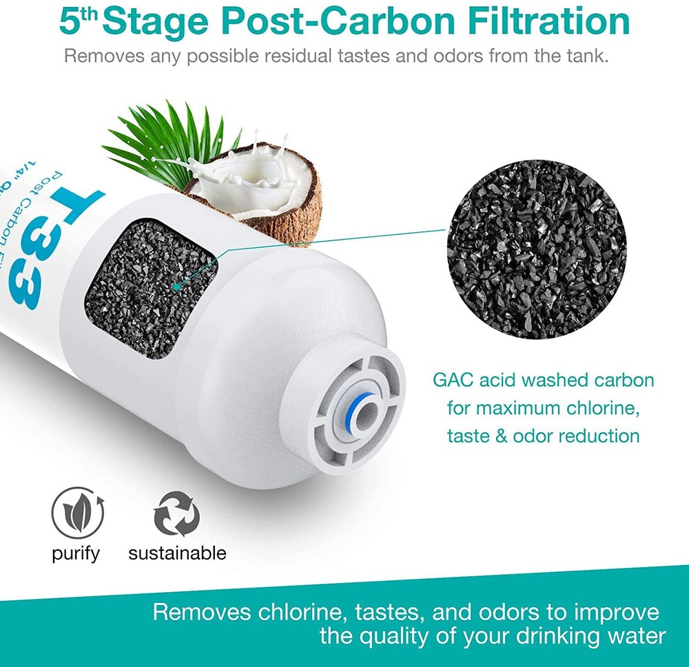 SimPure 5 Stage 100GPD Under Sink RO Reverse Osmosis Water Filtration System