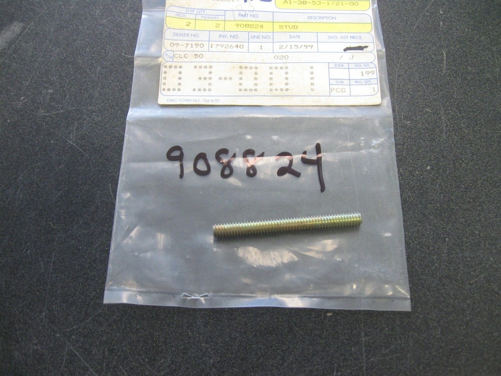 JOHNSON EVINRUDE OMC FLAME ARRESTOR STUD 0908824 J246