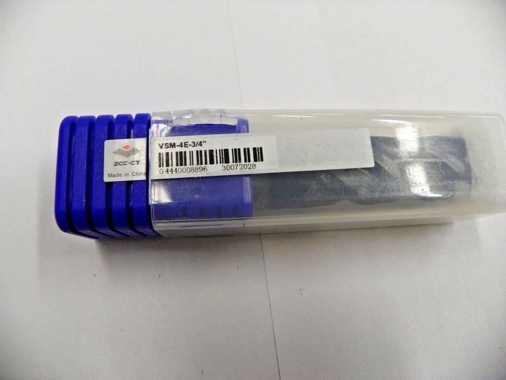 ZCC-CT 3/4" SOLID CARBIDE VARIABLE HELIX ALTiN COATED END MILL VSM-4E-3/4 C176