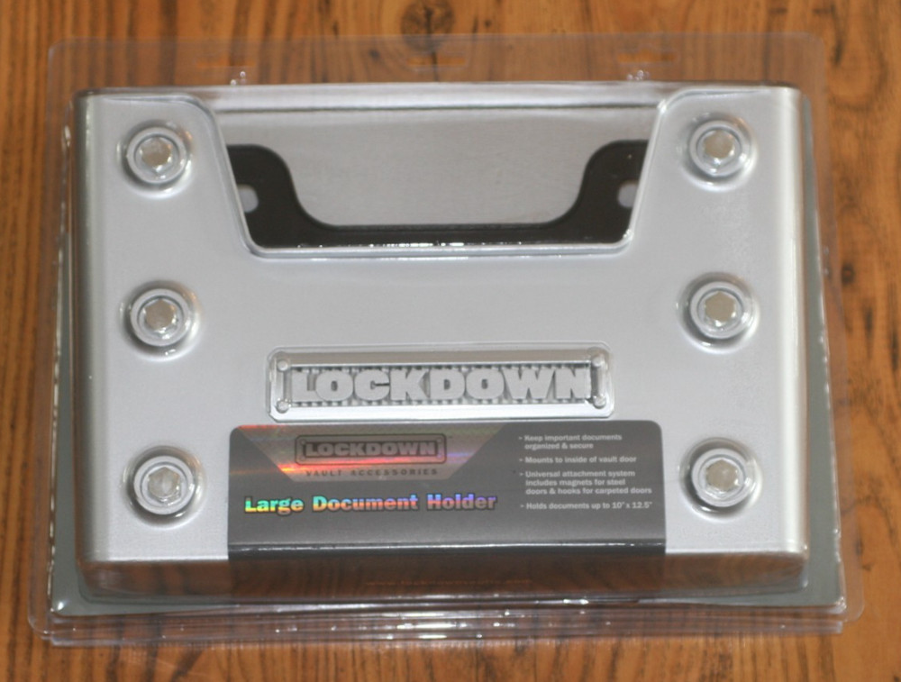 LOCKDOWN Large Gun Safe/ Safe Document Holder Polymer Gray  - #222166