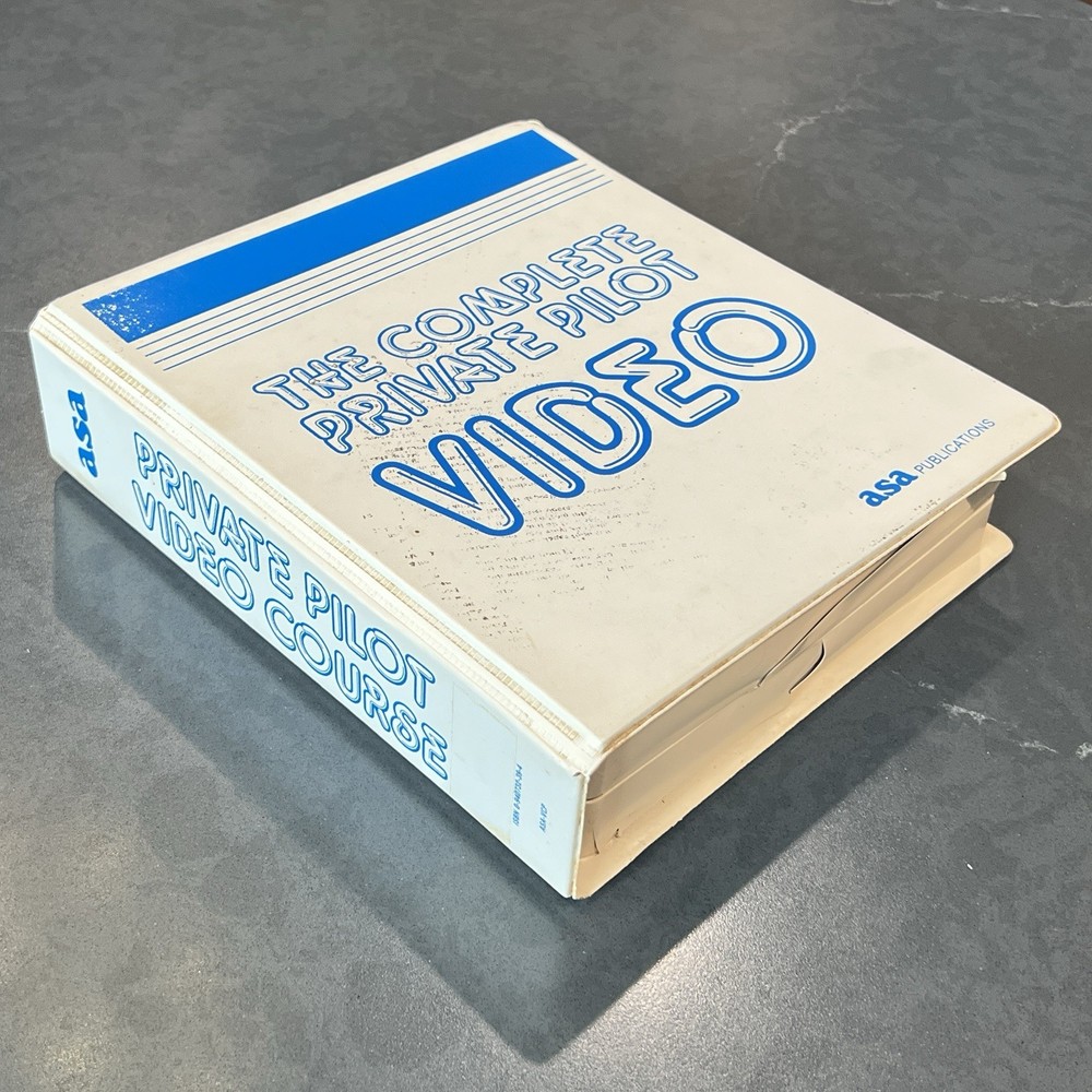 THE COMPLETE PRIVATE PILOT VIDEO 4 VHS Set ASA Aviation Instruction Tutorial