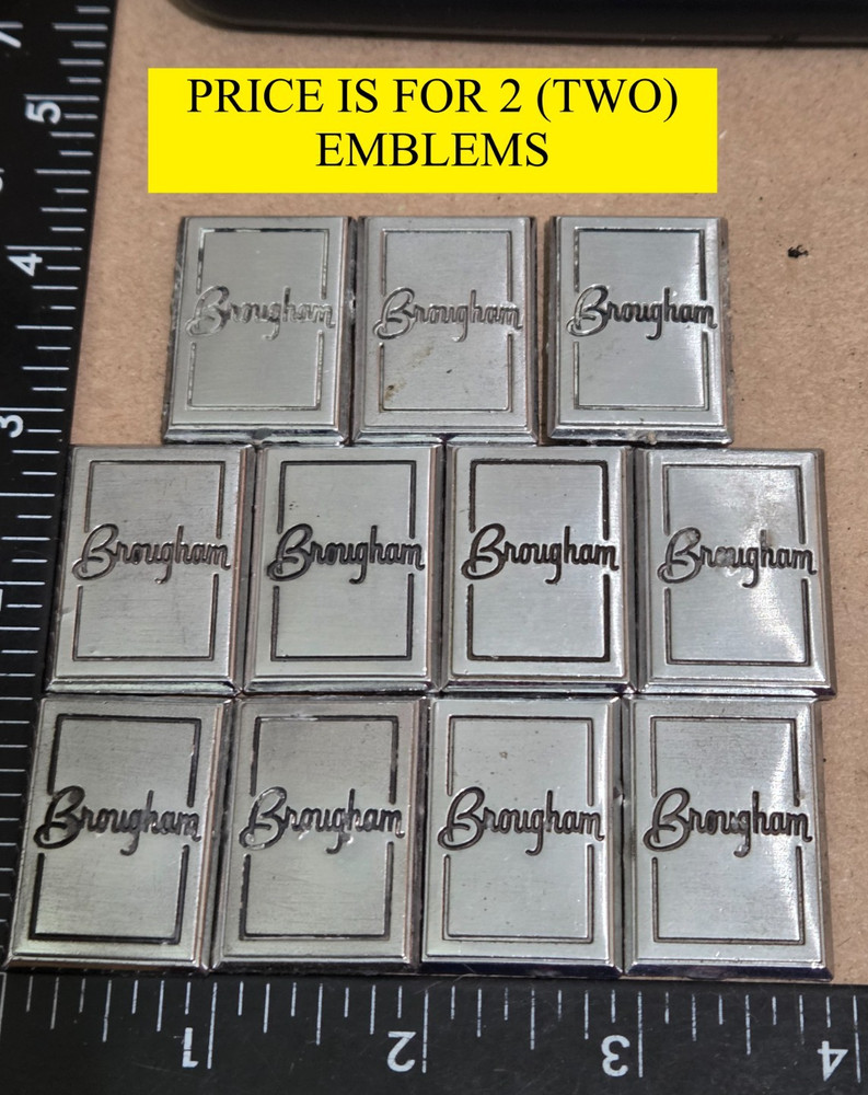 (2) OLDSMOBILE BROUGHAM CIRCA '80S SAIL PANEL EMBLEMS 1" (5604}