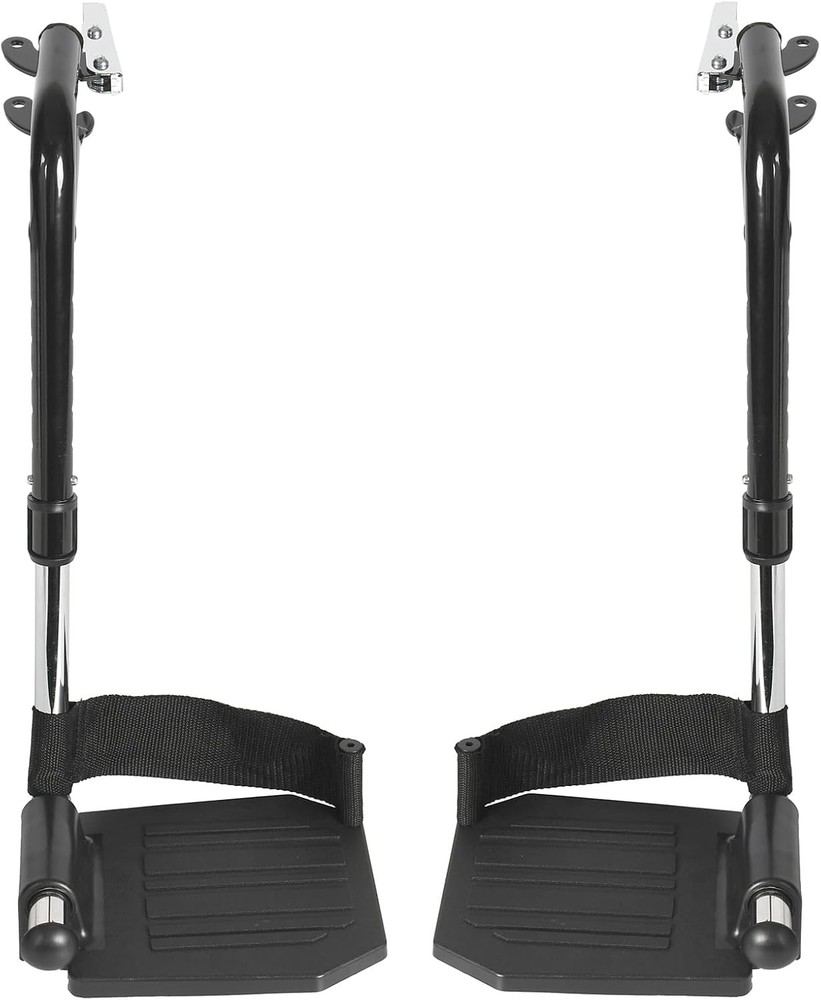 Universal Wheelchair Footrest Replacement - Adjustable Composite Footboard & Hee