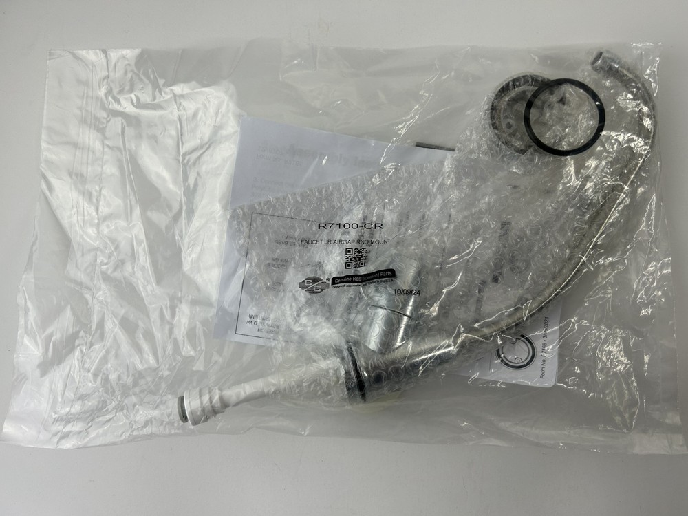 R7100-CR Long Reach Chrome Reverse Osmosis Faucet LR Air Gap Round Mount