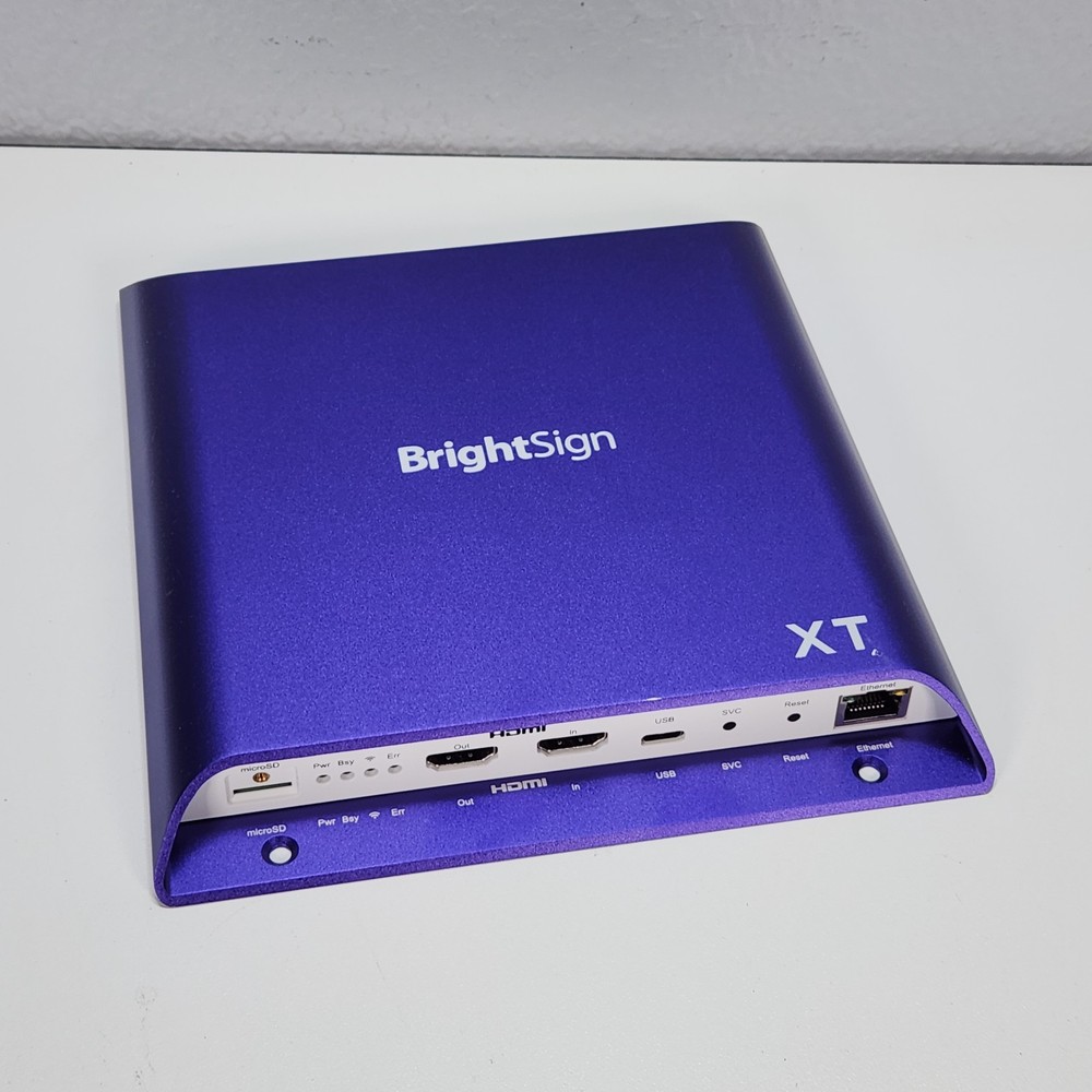 BrightSign XT4 XT244 Digital I/O Player | NO POWER ADAPTER | USED
