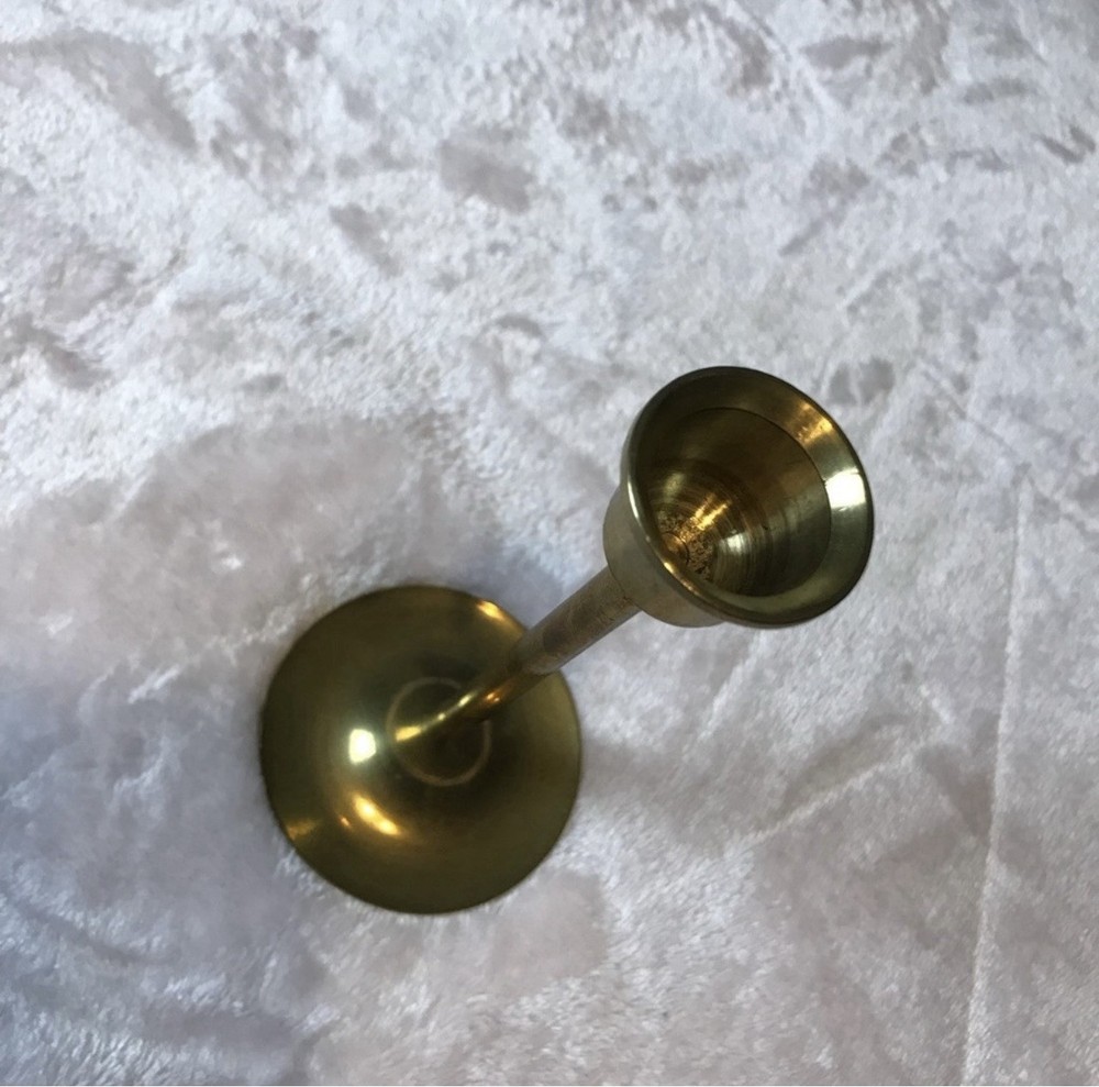 Vintage Solid Brass Elegant Gold Candlestick Holder Tabletop for Candlesticks 6”
